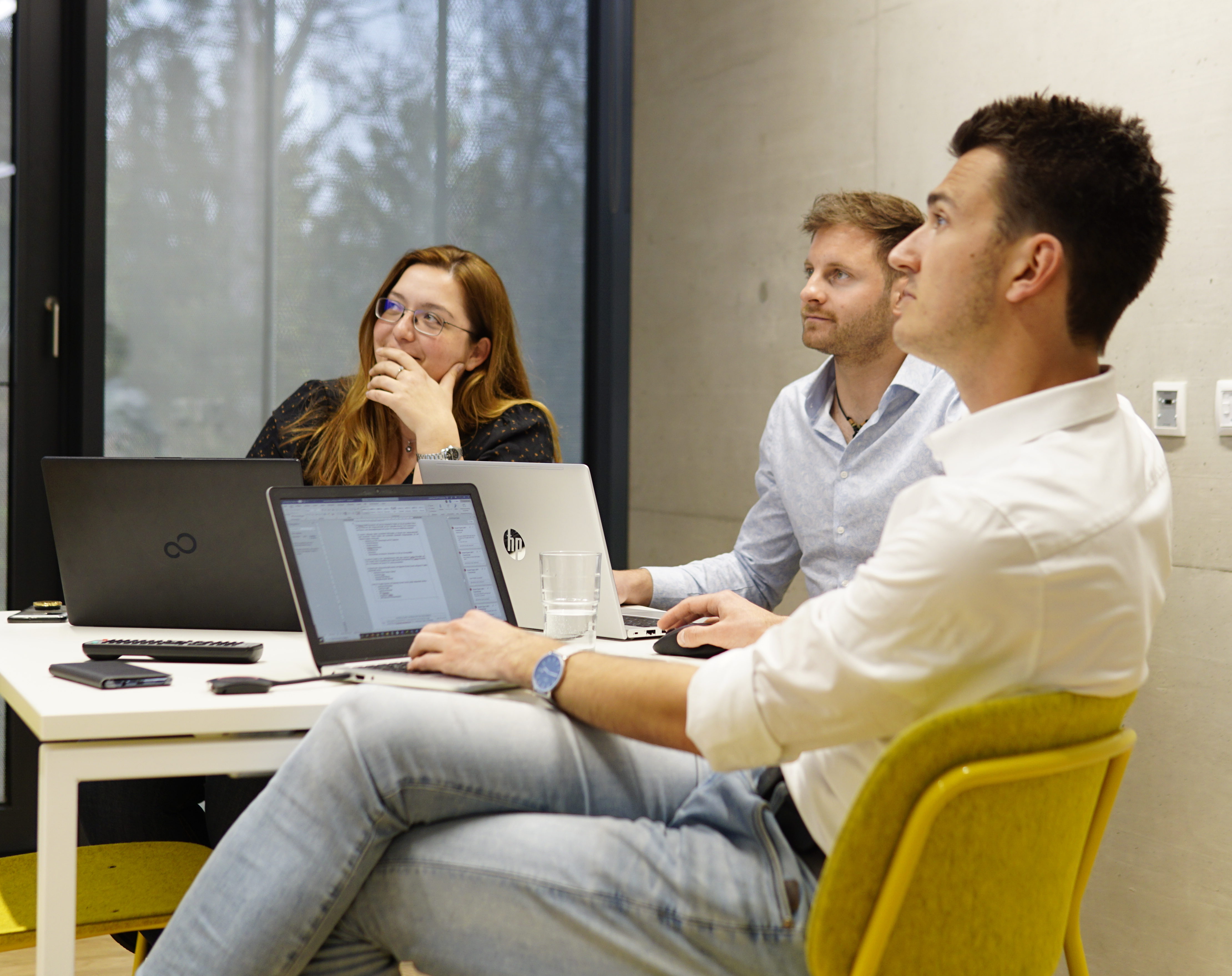 Besprechung des Investteams einer Förderberatung